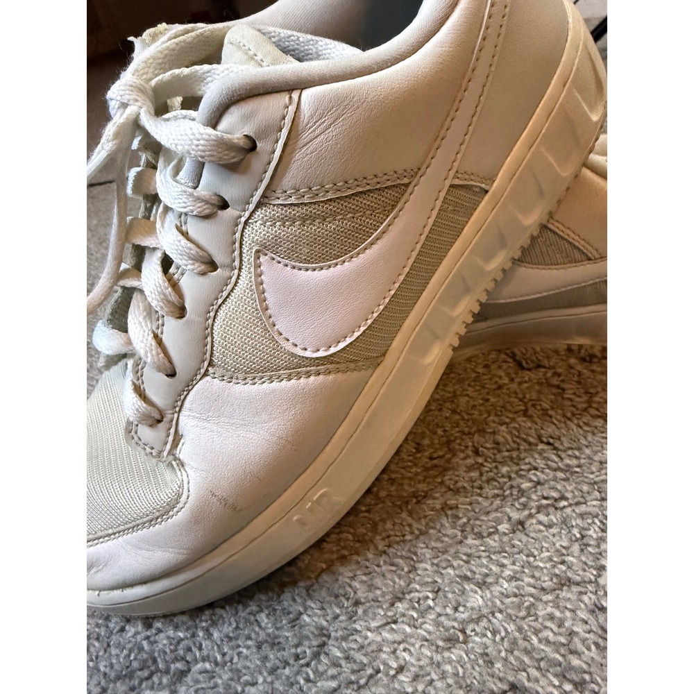 Nike Air Force 1 Low White Canvas Leather‎ Men's Casual Sneakers Size 7